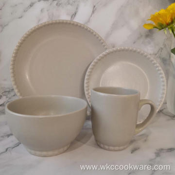 16pc Ceramic Stoneware Dinnerware Sets